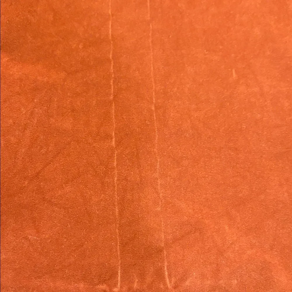 Elegant Rust Velour Tablecloth